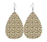 Boucles d'oreilles pendantes en forme de larme avec motif carlin mignon pour femme, bijou tendance, festival, accessoire à porter au quotidien