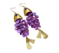Boucles d'oreilles pendantes en forme de poisson accrocheurs à la mode - Accessoires de poisson - Non conformistes et élégants, One Size, Comme décrit, Comme décrit.