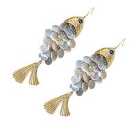 Boucles d'oreilles pendantes en forme de poisson accrocheurs à la mode - Accessoires de poisson - Non conformistes et élégants, One Size, Comme décrit, Comme décrit.