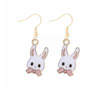 Boucles d'oreilles pendantes en forme d'œuf de Pâques en forme de carotte, One Size, Métal, Pas de pierre précieuse