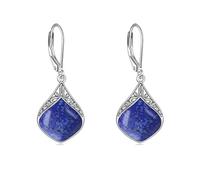 Boucles d'oreilles Pendantes en Lapis-Lazuli en Argent Sterling Filigrane Boucles d'oreilles Boucles d'oreilles en Lapis Bijoux Cadeaux Femmes Filles