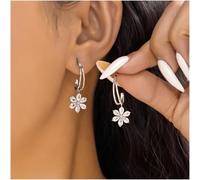 Boucles d'oreilles pendantes en perles élégantes avec pendentif en forme de cœur et strass pour femmes en alliage de mode coréenne (ER20Y0489-1)