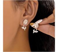 Boucles d'oreilles pendantes en perles élégantes avec pendentif en forme de cœur et strass pour femmes en alliage de mode coréenne (ER20Y0387-1)