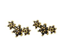 Boucles D'Oreilles Pendantes en Pierre Naturelle pour Femmes Ensembles de Bijoux Élégants pour Anniversaires Avec Boucles D'Oreilles en Opale et Pendentifs black 17.8 mm