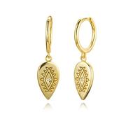 Boucles d'oreilles pendantes et délicates en argent sterling avec œil en forme de larme pour femmes