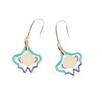 Boucles d'oreilles pendantes faites à la main à pompons en alliage anti-juris plaqué argent pour cérémonie culturelle formelle événement antique inspiré chinois, taille unique, comme décrit