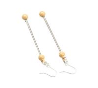 Boucles d'oreilles pendantes faites à la main avec perles simples pour femmes, accessoire de bijoux pour amateurs de bricolage, Métal, Pas de gemme