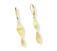 Boucles d'oreilles pendantes géométriques torsadées faites à la main avec crochet en spirales - Accessoires légers pour un usage quotidien - Bijoux tendance pour femme, taille unique, Comme décrit