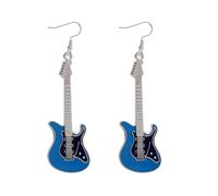 Boucles d'oreilles pendantes légères en acrylique avec breloque en résine, basse, guitare électrique, guitare, violon, instrument de violon, pour femme, amateur de musique, chanteur, musiciens, bijoux