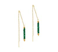 Boucles d'oreilles pendantes lumia en pierres malachite