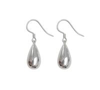 Boucles d'oreilles pendantes minimalistes en forme de goutte d'eau pour femmes et filles en argent sterling - Délicates et simples en forme de goutte d'eau - Hypoallergéniques - Bijoux tendance