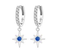 Boucles d'oreilles pendantes minimalistes en forme d'étoile, clous minimalistes en argent pour une tenue professionnelle et de soirée