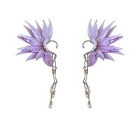 Boucles d'oreilles pendantes multi-usages dynamiques en alliage robuste pour femme moderne avec clip d'oreille élégant