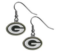 Boucles d'oreilles pendantes NFL Siskiyou Sports pour femmes Green Bay Packers Taille unique Couleur de l' quipe