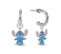 Boucles d'oreilles pendantes plaquées argent Stitch avec adorable breloque Stitch