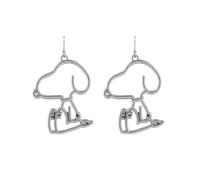 Boucles d'oreilles pendantes plaquées argent, taille unique, imitation rhodium, sans pierre précieuse, taille unique, Imitation rhodium, Pas de gemme