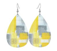 Boucles d'oreilles pendantes pour femme - Boucles d'oreilles drôles en cuir imprimé dauphin - Bijoux tendance pour les fêtes - Accessoire pour filles, taille unique, Cuir