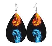 Boucles d'oreilles pendantes pour femme - Boucles d'oreilles drôles en cuir imprimé dauphin - Bijoux tendance pour les fêtes - Accessoire pour filles, taille unique, Cuir