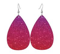 Boucles d'oreilles pendantes pour femme - Boucles d'oreilles drôles en cuir imprimé dauphin - Bijoux tendance pour les fêtes - Accessoire pour filles, taille unique, Cuir
