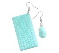 Boucles d'oreilles pendantes pour femme, en résine, en forme de clavier de souris, bijoux tendance pour adolescentes, femmes, cadeau d'anniversaire, d'Halloween et de Noël, Refer to description