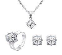 Boucles d'oreilles pendantes pour femmes Valise à bijoux for homme et femme Ensemble de bijoux de Noël Cadeau Ornement Ensemble de trois pièces Ensemble de bijoux for femme Boucle d'oreille Boucle d'o