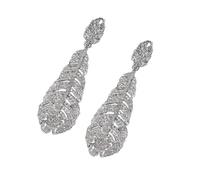 Boucles d'oreilles pendantes scintillantes délicates avec strass étincelants pour ajouter du charme à n'importe quelle tenue. Boucles d'oreilles à crochet en cristal