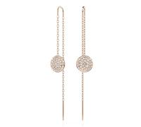 Boucles d'oreilles pendantes Swarovski meteora doré rose