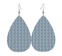 Boucles d'oreilles pendantes tendance en forme de larme avec motifs papillons bleus pour femme, Saint-Valentin, festival, voyage