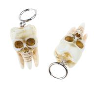 Boucles d'oreilles pendantes uniques en forme de tête de mort, gothique, punk, tendance, bijoux pour femmes, cadeaux pour femmes à la mode, boucles d'oreilles rockers