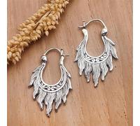 Boucles d'oreilles pendantes vintage pour femme ethnique gitane géométrique creux sculpté fleur feuille bijoux antique couleur argent boucles d'oreilles tendance
