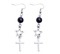 Boucles d'oreilles pendantes vintage pour femme - Tendance - Étoile creuse - Tendance - Esthétique - Fait à la main - Boucles d'oreilles unisexes
