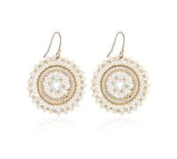 Boucles d'oreilles perlées pour femmes - Été, cristaux perlés, verre, perles pendantes, gouttes de style bohème, plages, boucles d'oreilles tendance, Small to Medium, Verre, Pas de gemme