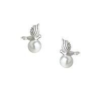 Boucles d'oreilles perles oiseau volant, boucles d'oreilles colombe messagère, bijoux au design original, bijoux au tempérament doux, accessoires d'oreilles pour tenues mode féminines