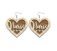 Boucles d'oreilles petites infirmières classiques chapeaux infirmières et l'esprit d'altruisme cadeau donné au gland pour les femmes qui pendaient