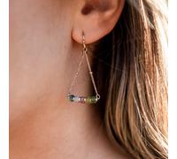 Boucles d'oreilles piana agate aquatique