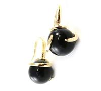 Boucles d'oreilles Plaqué Or - LES TRESORS DE LILY - Ruth - Onyx - Noir