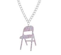 Boucles d'oreilles pliantes uniques en acrylique avec pendentif en forme de chaise - Bijoux amusants pour femme - Pour un usage quotidien - Accessoires de bijoux, Light coffee, Comme décrit, Comme