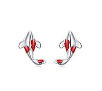 Boucles d'oreilles Poisson Porte-Bonheur Classique Unique Couleur Assortie Boucles D'oreilles Pour Femmes Hommes Charmantes Bijoux Tendance Petites Oreilles