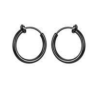 Boucles d'oreilles pour Dames 2 Ensembles de Fausses Boucles d'oreilles percées Femme Boucle d'oreille en Acier Inoxydable Anneau de Nez Mode Simple Hommes Titane Acier Petit Clip