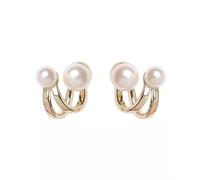 Boucles d'oreilles pour femme avec perles de haut de gamme à la mode boucles d'oreilles tendance pour tous les accords de luxe à deux usures pour accessoires pour femmes bijoux pour fêtes pratiques
