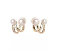 Boucles d'oreilles pour femme avec perles de haut de gamme à la mode boucles d'oreilles tendance pour tous les accords de luxe à deux usures pour accessoires pour femmes bijoux pour fêtes Clever