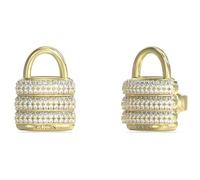 Boucles d'oreilles pour femme de Guess de la collection Guess My Secret Boucles d'oreilles fabriquées en acier et de couleur or jaune. Dimensions : 16 mm. La référence est: JUBE05419JWYGT/U.