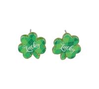 Boucles d'oreilles pour femme en acrylique avec verre à vin peuvent être portées en de nombreuses occasions dans la vie quotidienne avec une apparence exquise et très belles non percées pour les