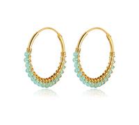 Boucles d'oreilles pour femme en argent originales avec petites perles colorées. Boucle d'oreille pour femme argent ou or 18 carats, idéales pour un cadeau d'anniversaire... Bijoux femme