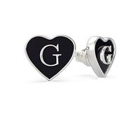 Boucles d'oreilles pour femme Guess Jewelry cœur logo acier inoxydable, Taille unique, Métaux non précieux, Sans pierre précieuse
