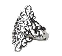 Boucles d'oreilles pour femmes anneau réglable Femmes, S925 Sterling Metal Modèle creux Punk Punk Rogue à nœuds Open Tai-doig du doigt