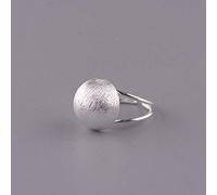 Boucles d'oreilles pour femmes anneau réglable Femmes, S925 Sterling Metal rétro créatif brossé rond réglable Open Fonction de queue