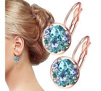 Boucles D'oreilles Pour Femmes - Bijoux De Magnétothérapie De | Aux Cristaux Roses - Boucles D'oreilles Pour Le Bien-être Et La Perte De Poids | Cadeau De Thérapie Magnét