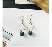 Boucles d'oreilles pour Femmes, Boucles d'oreilles à Goujon Simplicité élégante Boucles d'oreilles Courbe géométrique rétro Oreille Percée Clip d'oreille Crochet Pendentif Dames