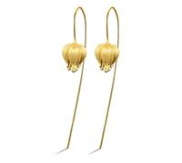 Boucles d'oreilles pour femmes, boucles d'oreilles tulipes chinoises Sterling S925 Boucles d'oreilles pour femmes